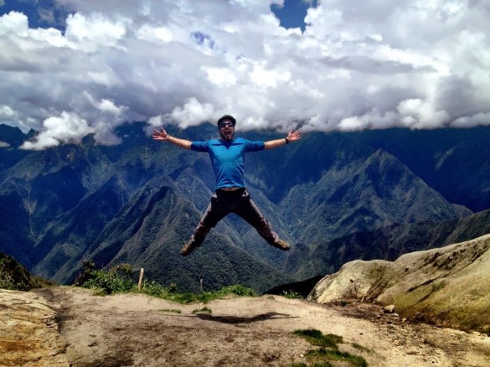 Simon on the Inca Trail in Peru