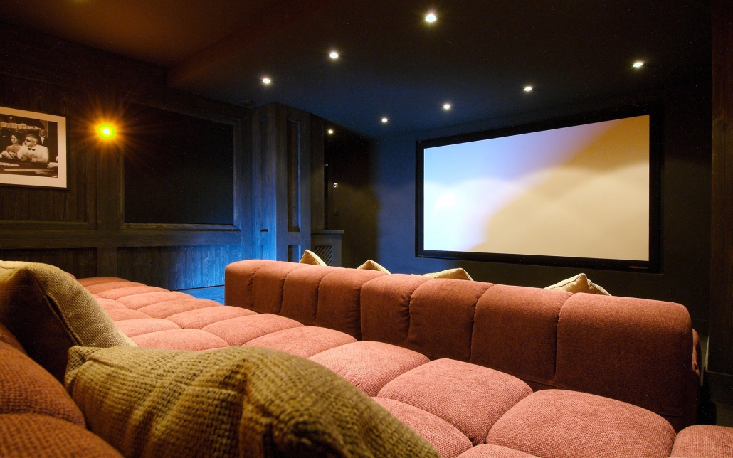 Chalet Pearl cinema room - Courchevel