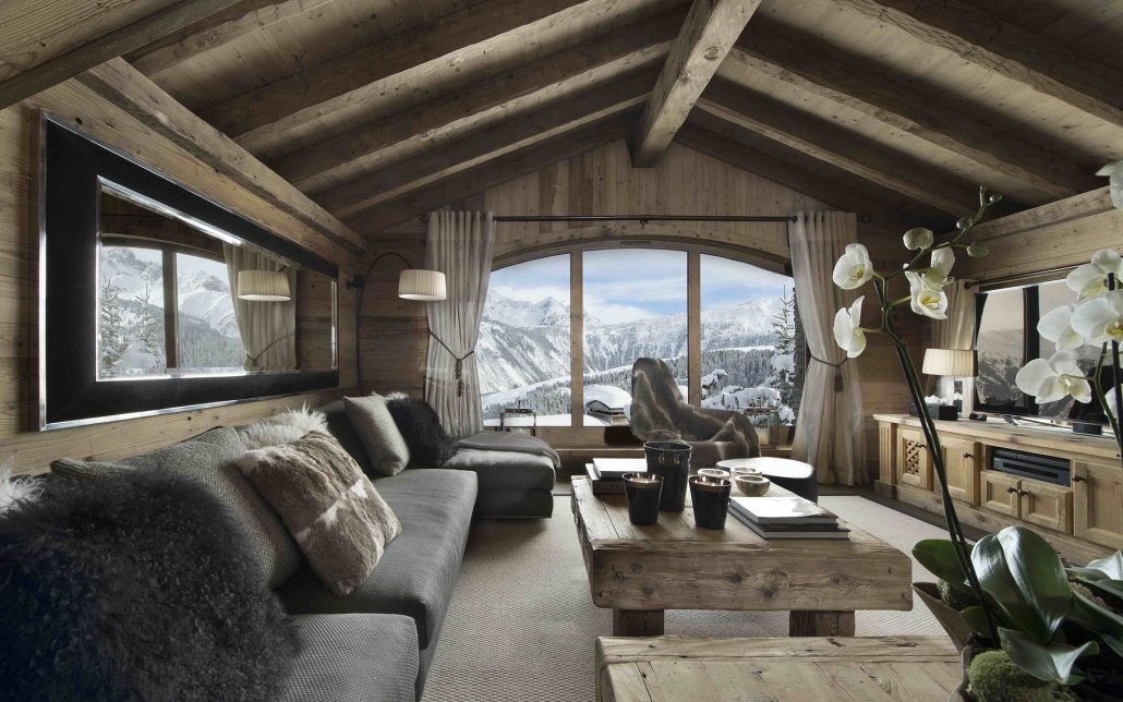 Chalet Pearl sofa area - Courchevel