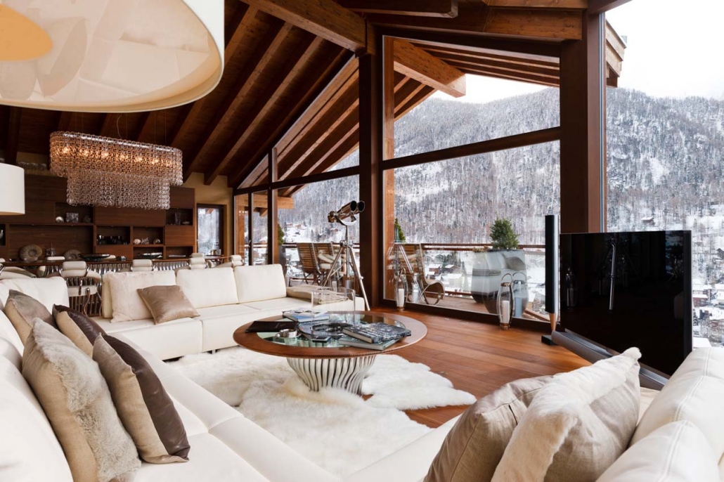 Chalet Zermatt Peak - Lounge Matterhorn Views