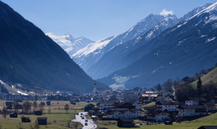 Neustift and the Stubai Glacier, Austria