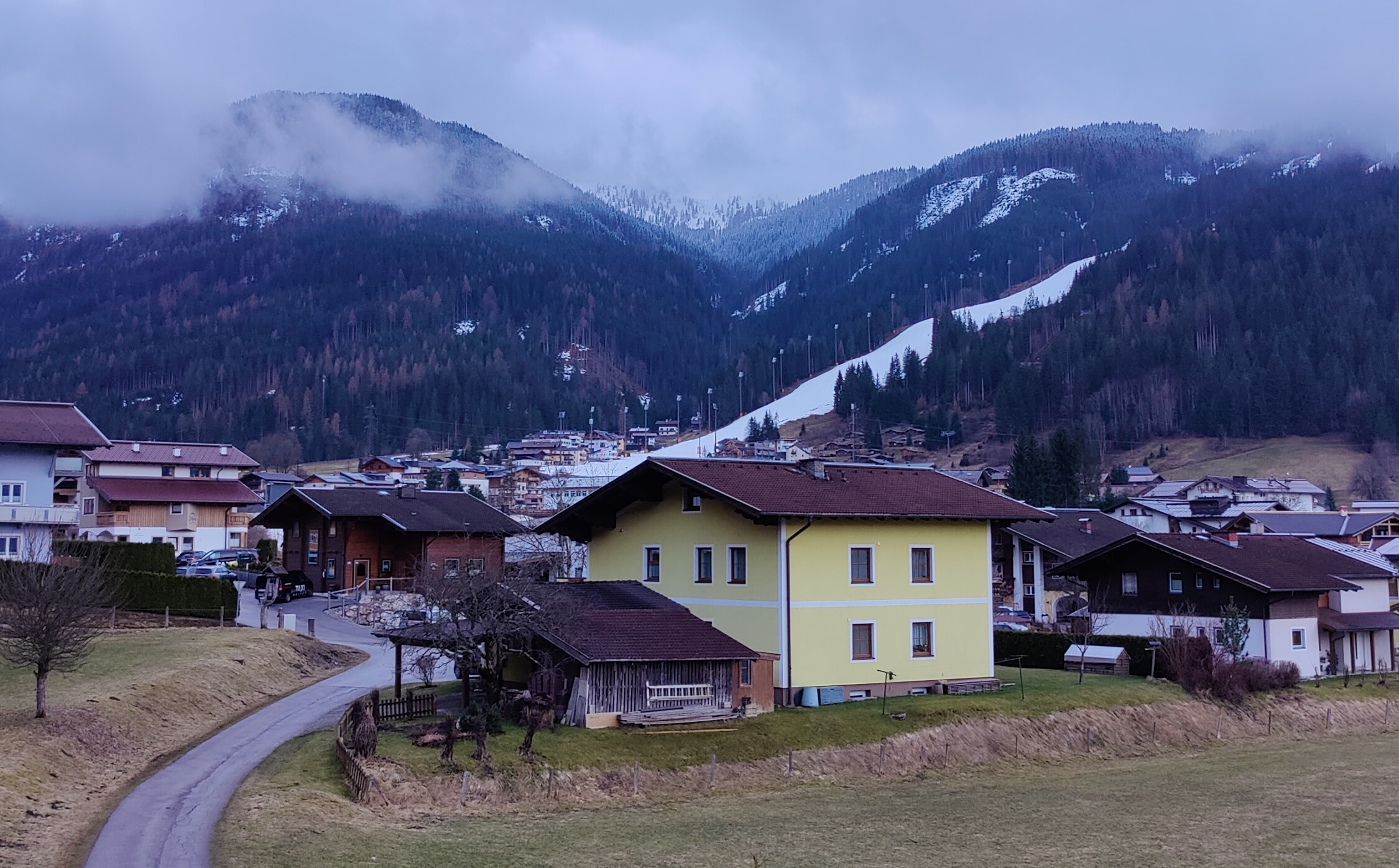 View of Flachau from Wechslerhof