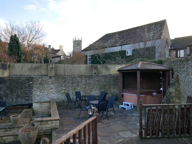 The outdoor hot tub at the Cornhouse - Best Airbnb house in the UK?