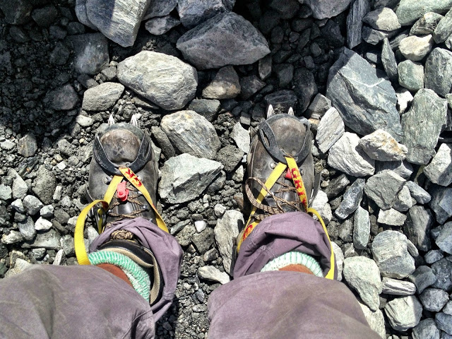 Crampons for the Fox Glacier