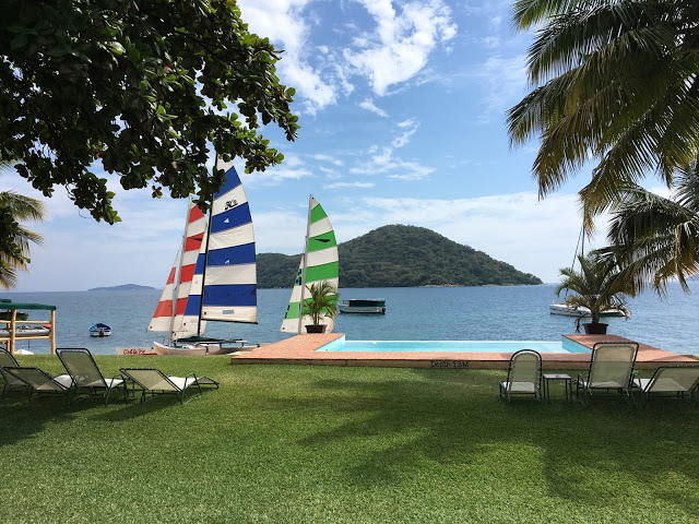 The view of Lake Malawi from Danforth Yachting