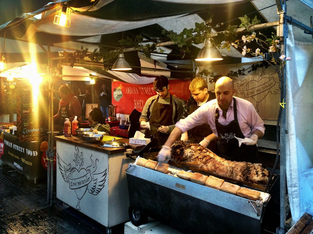 Organic hog roast - Real Food Market, South Bank, London